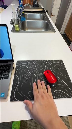 Smooth Gliding Easy to Clean Glass Mousepad