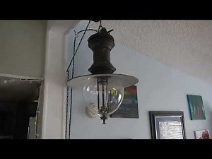 General Electric Enclosed Carbon Arc Street Lamp from 1905 In Operation