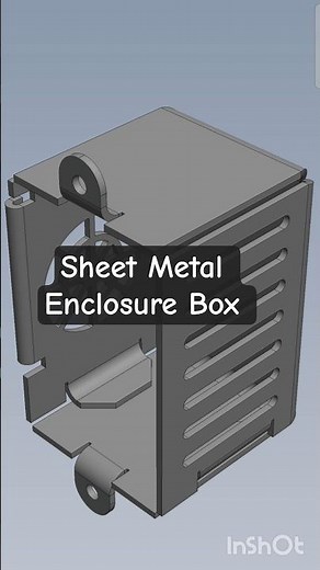 Sheet Metal Enclosure Box🤔🤔| #solidworks | #autocad | #autocad | #shorts | #short | #mechanical