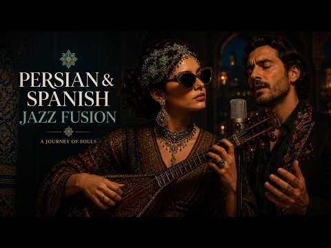 Persian & Spanish Jazz Fusion • Crimson Sunset Over Granada | 1 Hour Relaxing Music
