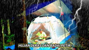 960K views · 20K reactions | hit by heavy rain, thunderstorm ⚡ all day long sleep soundly until morning, relaxing rain sound | Nomadic Woman | Facebook