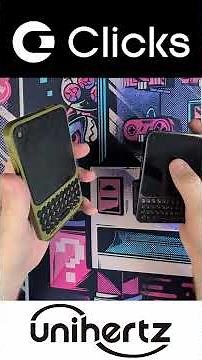 ‪@unihertzofficial‬ Titan 2 Elite vs. ‪@ClicksKeys‬ Communicator size and keyboard comparison.