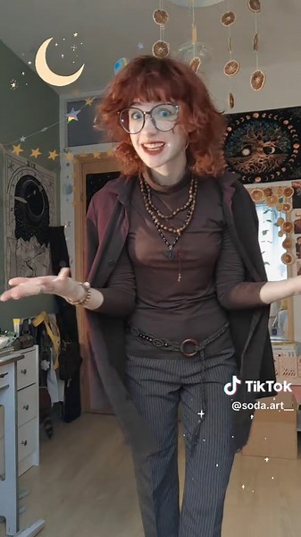 Exploring Goblincore Aesthetics: Stars and Red Hair