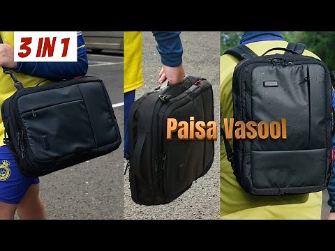 Harissons Axiron 3-in-1 Laptop Backpack - Paisa Vasool Ultimate Versatile Bag for Professionals