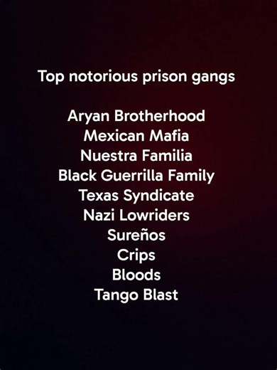 top notorious prison gangs: prison stories #california #music #rap