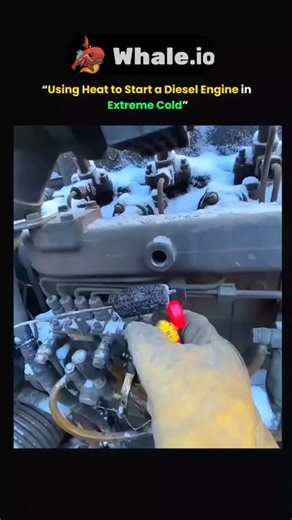 Education || history || technology on Instagram: "In the unforgiving stillness of extreme cold, even the toughest machines can fall silent. This diesel engine sat frozen and unresponsive, its fuel thickened, its metal chilled to the core. But out here, where winter pushes everything to its limits, experience matters more than fancy tools. . . Watch as a seasoned mechanic uses an old-school trick to bring the engine back to life: gently warming the air intake with a small ignited torch. With pati