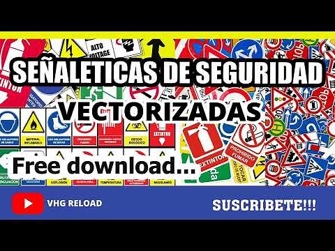 SEÑALIZACIONES GRATIS 📚 COMO HACER SEÑALETICAS señales de seguridad VECTORIZADAS 📚