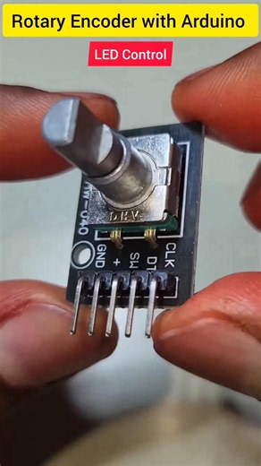 Rotary encoder with arduino 🔥#CircuitStories #electronics #rotaryencoder #arduino
