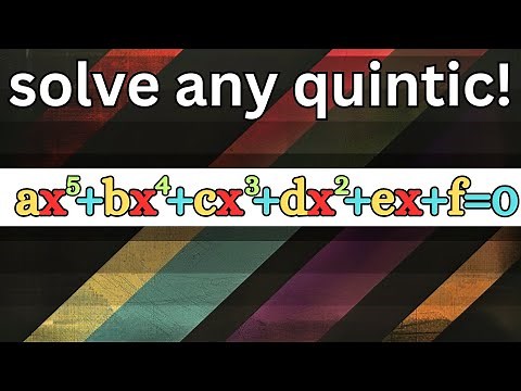 I can solve any quintic equation!!