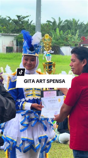 Apakah besok @GITA ART SPENSA bisa mempertahankan juara umumnya di tahun ini? Kita doakan ya semoga dapat hasil yg terbaik #fyp #viral #marchingband #drumband #idmc