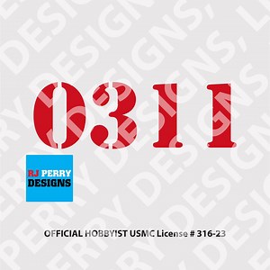 US Marine Corps | 0311 Rifleman Numbers | Vinyl Decal| Multiple Sizes | Multiple Colors - Etsy