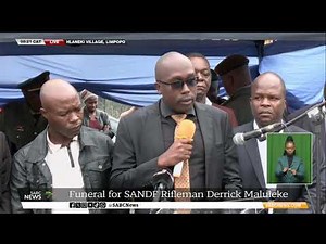 SANDF Fallen Soldiers | Mourners bid farewell to Rifleman Derrick Maluleke