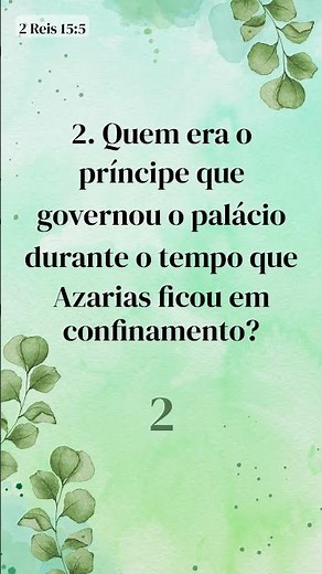 Quiz de 1 minuto que sacia a sede da alma - Quiz Bíblico em 1 Minuto (310)
