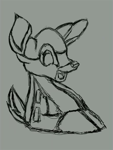 ✨B For Bambi!-#digitalart #letterart #speedart #disney #bambi #creativeart #shorts #artshorts