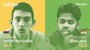 Junior Speed Chess Championship QF: Martirosyan Pulls Away To Defeat Erigaisi