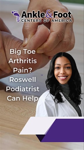 Stiffness, swelling, or pain in the big toe can make walking uncomfortable. In this video, Dr. Payton explains what causes big toe arthritis and how treatment options can help reduce pain and improve mobility. Schedule your appointment with Ankle & Foot Centers of America today. https://ankleandfootcenters.com/big-toe-arthritis-roswell