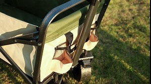 CAMPERFECT Beach Wagon with Big Wheels - All-Terrain Outdoor Cart for Camping, Sports, Shopping - Foldable Wagon with Adjustable Handle