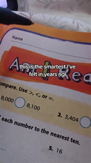 I found my old math book from like 4th grade 😭😭 for ref on the smartness thing I'm a sophomore rn 💔 why can't algebra be this easy ☹️☹️☹️☹️ #McGrawHill #4thgrade #10thgrade #math #fyp