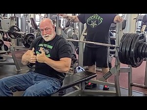 61 Years Old Grandpa Bench Press 440 Lbs