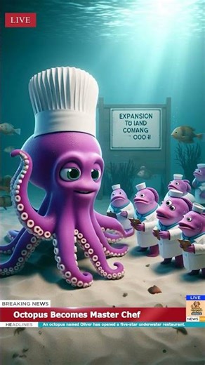 Octopus Opens Underwater Restaurant