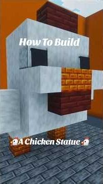 Minecraft Chicken Statue #minecraftbuildideas #minecraftsurvivalbuild #minecraftanimals #minecraft