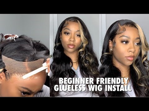 WIG INSTALL IN 10 MINUTES FOR BEGINNERS | NO BALD CAP OR GLUE | Layers + Curls | UNice Hair
