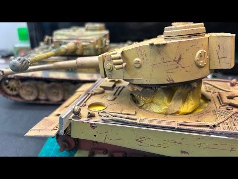 🔥 Hairspray Chipping on a Tiger Tank! Realistic Weathering Tutorial 🎨🛠️