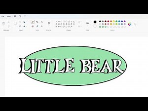 How to draw the Little Bear (TV series) logo using MS Paint | How to draw on your computer