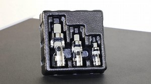 NEW! Cornwell Tools 3 Piece bluePOWER® Universal Joint Set. Full polish, chrome plated finish. Contains: 1/4", 3/8" and 1/2" Drive. On sale this month, hurry and grab a set today! | Cornwell Quality Tools