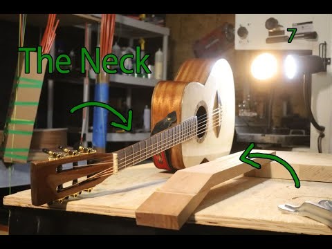 Making the Neck and Fretboard - Beginner Guitar build 7