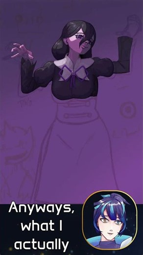 Painting a spooky Lady 👻 Pokémon Z-A Hex Maniac Speedpaint