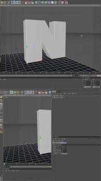 Breaking text with Thrausi - cinema 4D #short