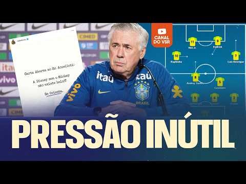 ACEITEM: ANCELOTTI NÃO SERÁ PRESSIONADO A NADA! (E A MINHA ESCALAÇÃO CONTRA FRANÇA)