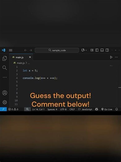 JavaScript Brain Teaser: Guess the Output! 🧠 #shorts