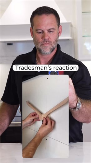 This is peak home-crafter. An upside-down coat hanger covered in tape holding scissors like it’s a survival kit. It works… technically. But it’s definitely not going in any Built by Becker showroom. | Becker Custom Builders