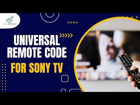 What are the Universal Remote code for Sony TV?