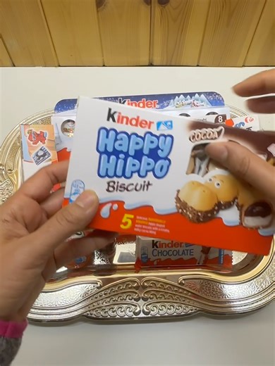 Opening Kinder Happy Hippo #kinder #forupage #chocolate