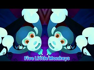 🐒 [2 MINUTE LOOP] Five Little Monkeys Remix with Sound Variations 🎶 | Repeating Fun @MonkeyRhymesHub