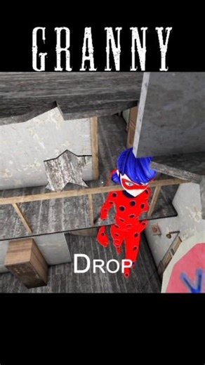 Giant Ladybug Granny vs Freeze Trap Funny Trolling Moment 🤣🥶 #granny #shorts #viral #trending