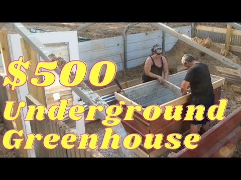 Building Raised Beds 6’ Underground: $500 Underground Greenhouse Plans Part 5