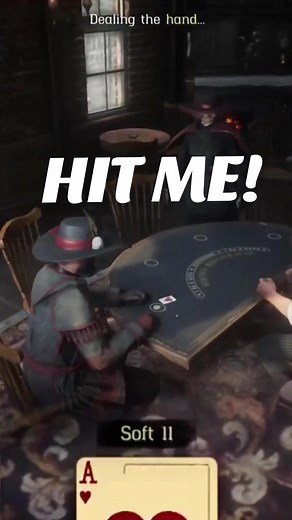 Wild Blackjack hand #wildrp #roleplay #rp #rdr2 #gambling #blackjack