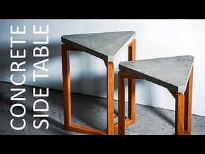 Concrete Side Table ll End Table ll Concrete Casting and Woodworking ll How To Build DIY