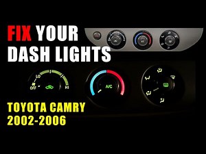 How to Replace Climate Control (HVAC) Dash Lights | 2002–2006 Toyota Camry (and others) DIY Fix
