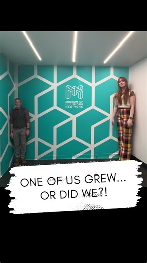 My kid is and always has been larger than life. Thanks to the Museum of Illusions, the whole world can now see for itself