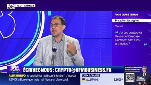 BFM Crypto, le Club : "J'ai des cryptos via Revolut et Coinbase. Comment sont-elles protégées ?" - 15/05