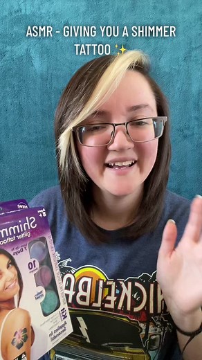 ASMR - GIVING YOU A SHIMMER TATTOO ✨