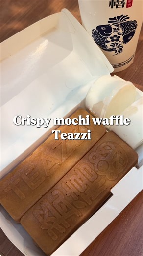 Crispy Mochi Waffle Teazzi: Now at Galaxy Mall!