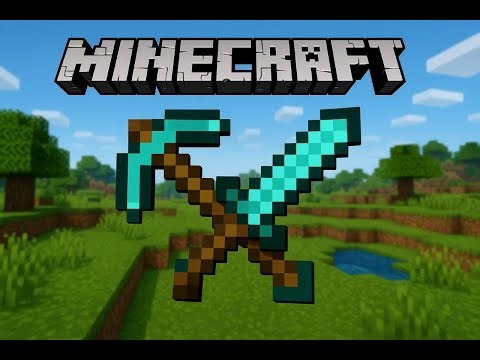 Minecraft How to make a pickaxe and sword ماینکرفت ساخت کلنگ و شمشیر