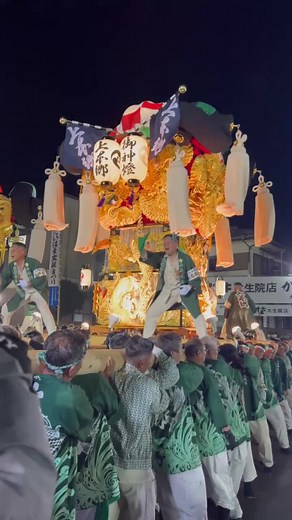 上本郷太鼓台 差し上げ！ #新居浜太鼓祭り