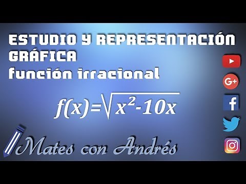 Estudio completo y representación gráfica de una función irracional BACHILLERATO MATEMÁTICAS